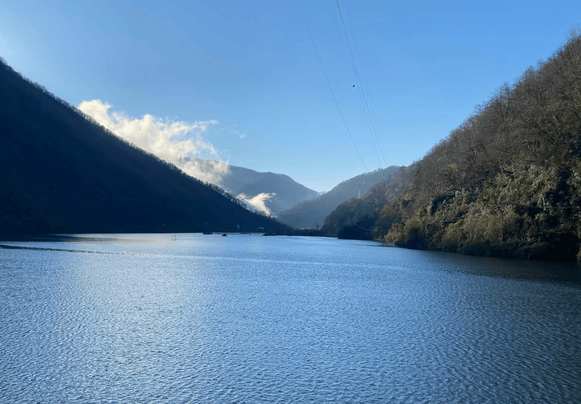 Слияние двух рек, обзорная площадка