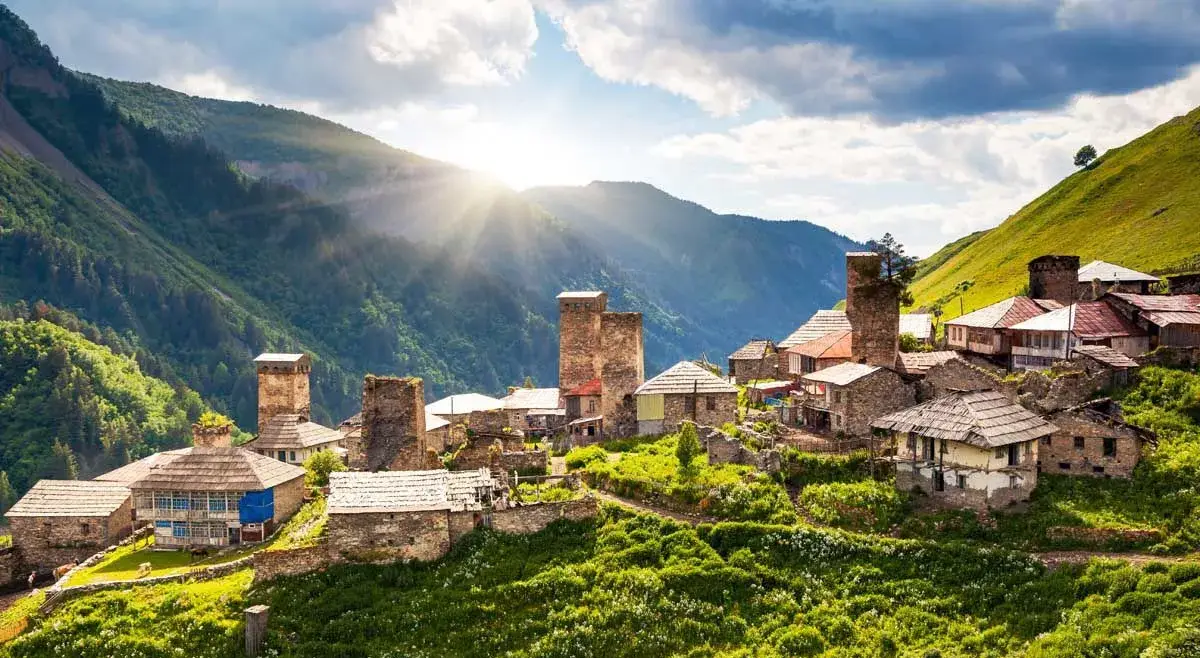 Церковь Гергети Казбек Грузия